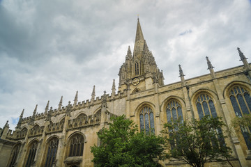 Fototapeta na wymiar Exterior view of the University Church of St Mary the Virgin