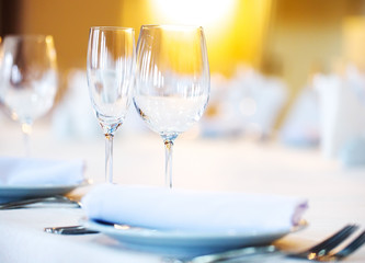 beautifully served table in a restaurant