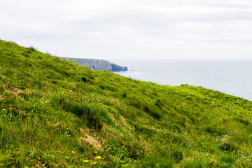 Fototapeta na wymiar Spectacular view of the southern Irish coastline landscape in the Spring 