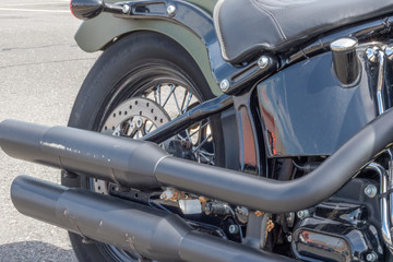 Back end of motorcycle 