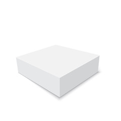 Blank of cardboard box isolated on white background. Vector