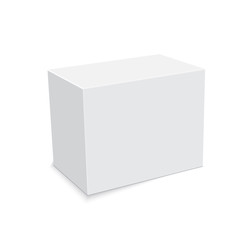 Blank of cardboard box isolated on white background. Vector