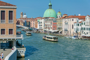 Naklejka premium view of canal grande venice 