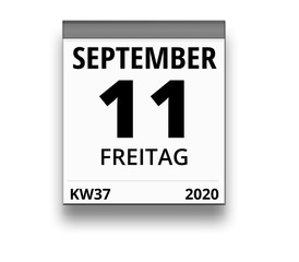 Kalender für Freitag, 11. SEPTEMBER 2020 (Woche 37)