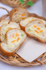 春野菜のスタッフドバゲット