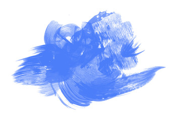 Fototapeta premium watercolor paint blue strokes brush stroke color texture with space for your own text