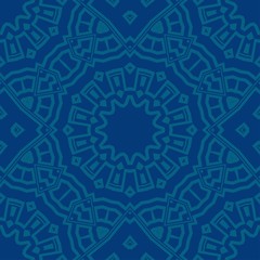 vector illustration. pattern with floral mandala, decorative border. design for print fabric, super bandana