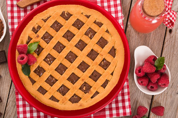 Chocolate tart.