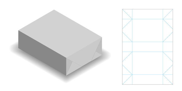 wrapping paper for soap product with dieline 