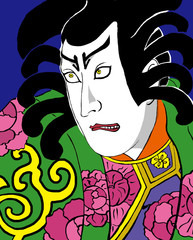 五車鬢の歌舞伎絵