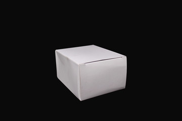 small white cardboard box