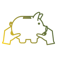 piggy savings economy icons