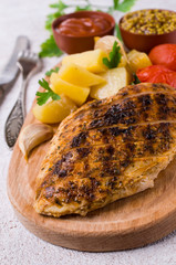 Fried chicken breast