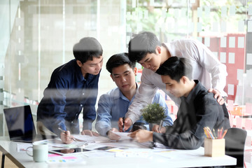 Group of diverse businesspeople having a meeting in the boardroom