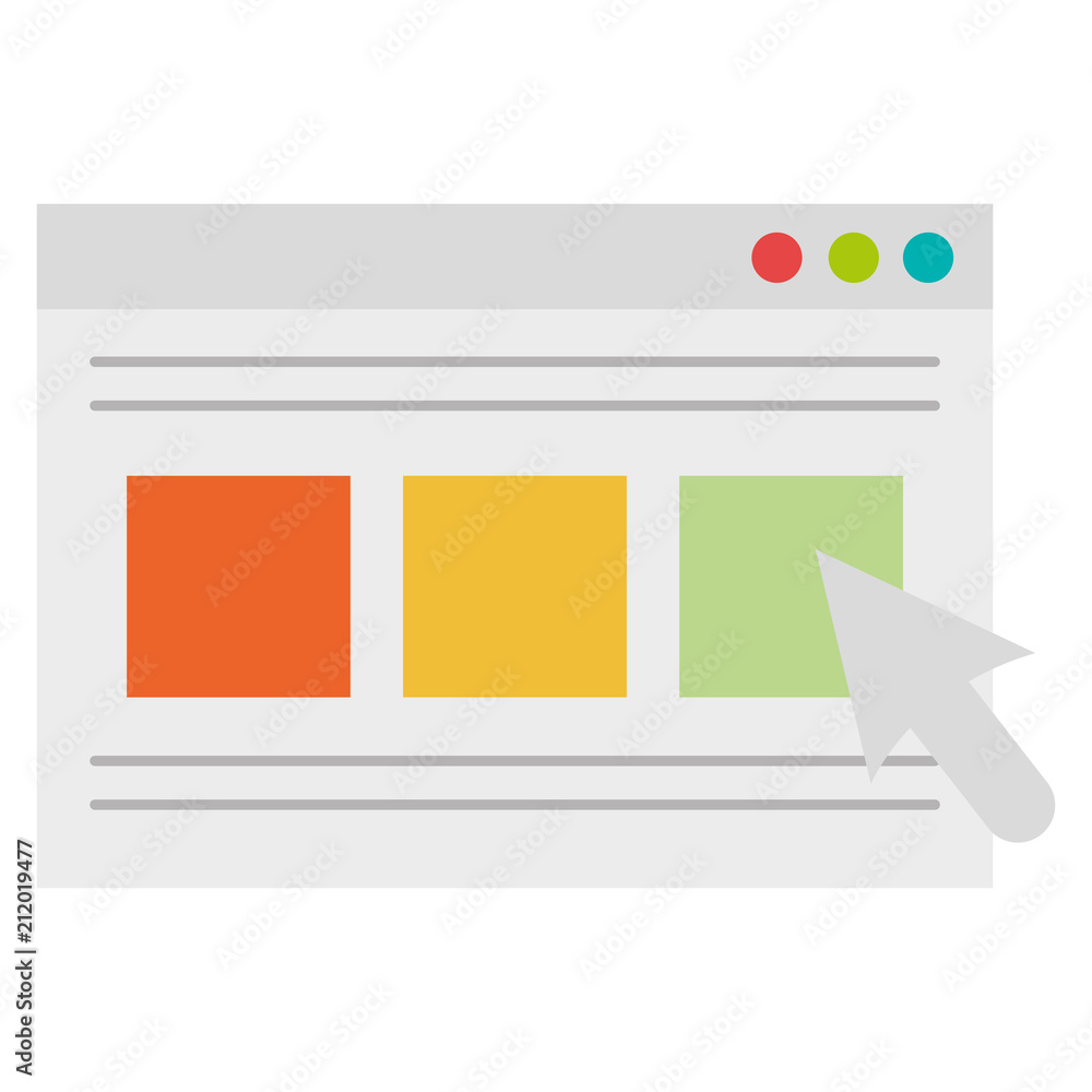 Poster webpage with mouse arrow