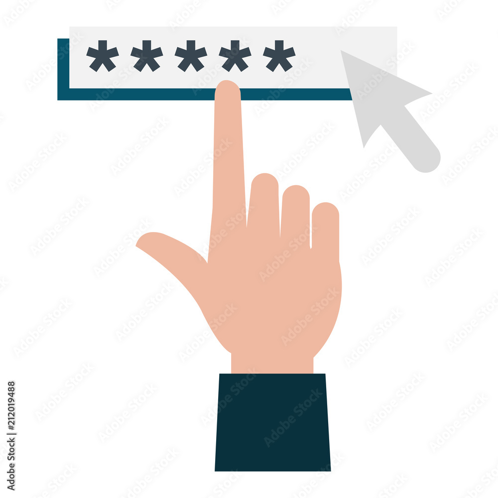 Poster hand index with security password access