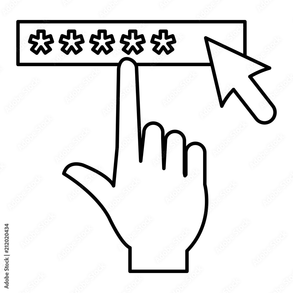 Poster hand index with security password access