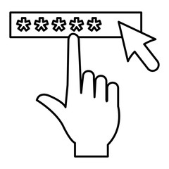 hand index with security password access