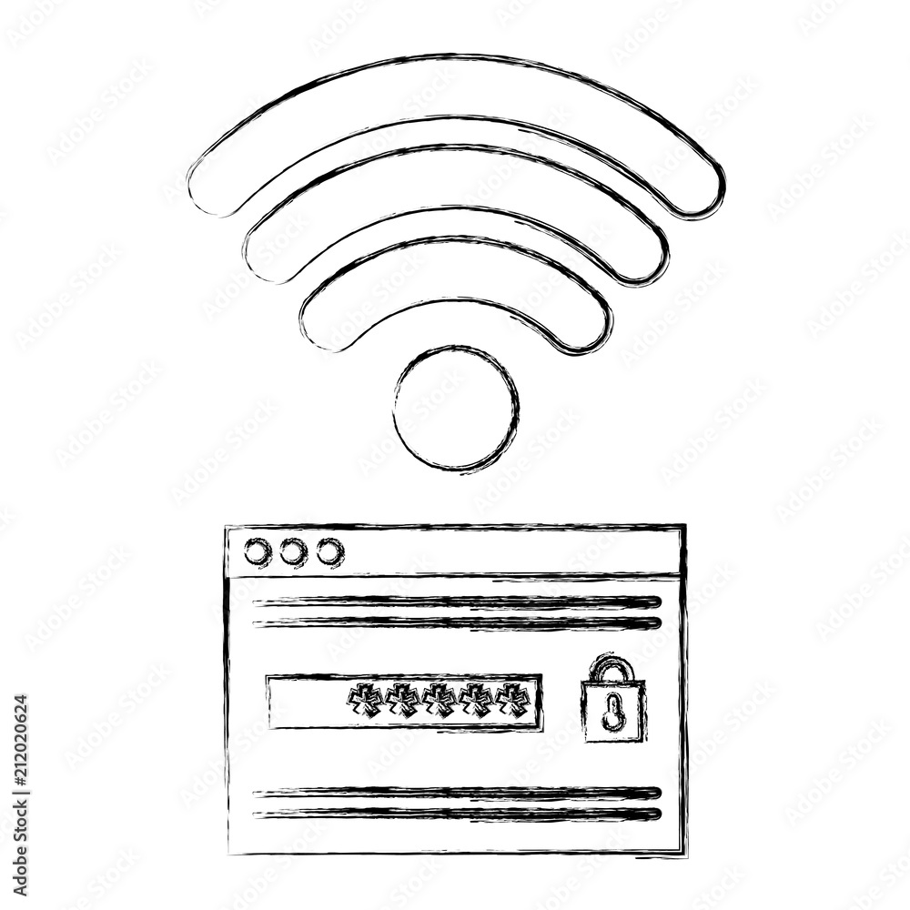 Poster security password access with wifi signal