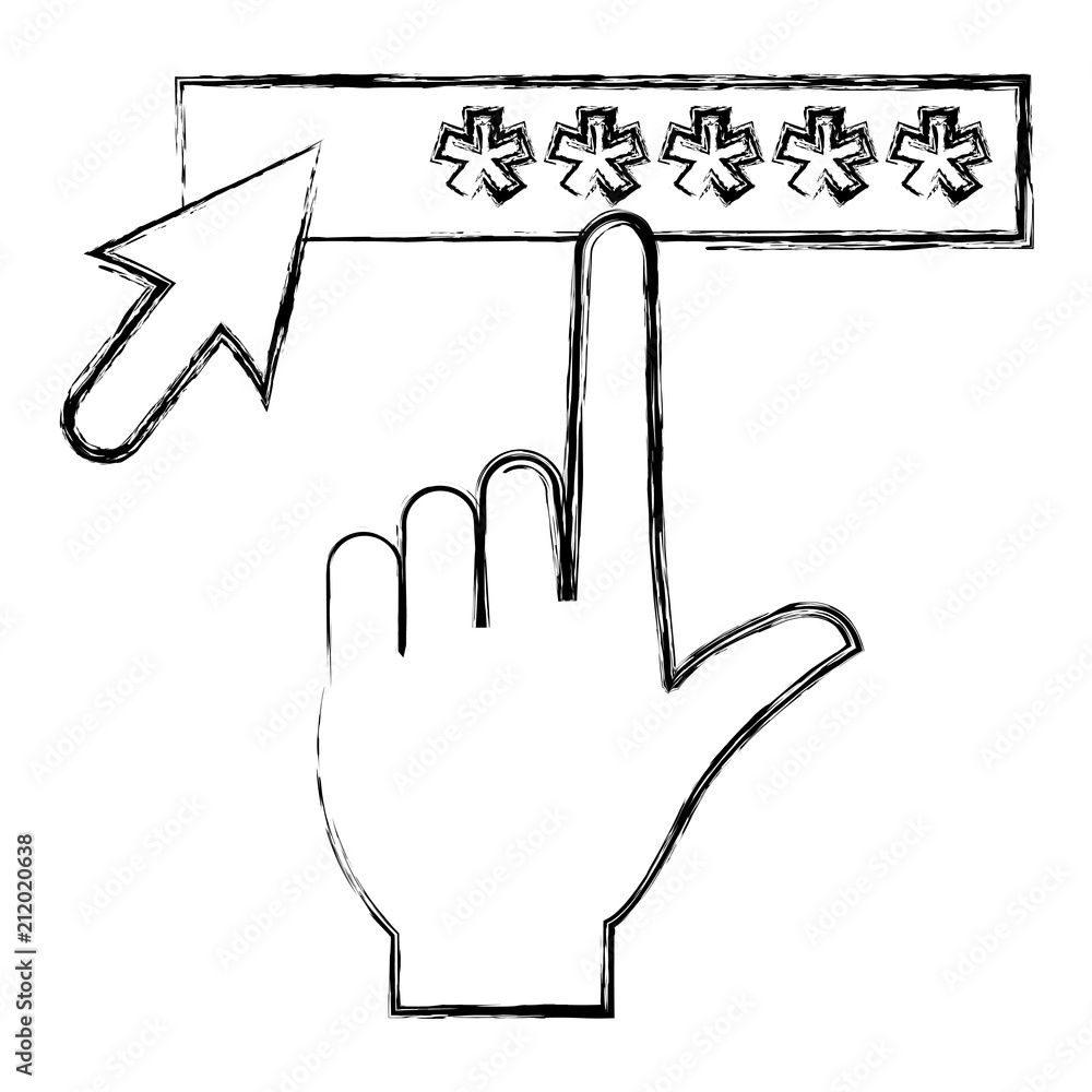 Poster hand index with security password access