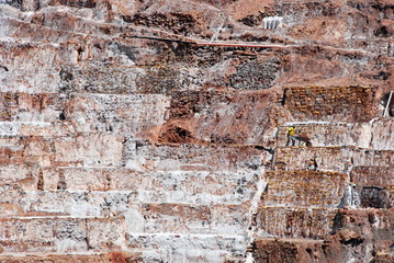 Salt Ponds in Maras, Cuzco region, Peru