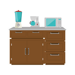 drawer wooden with utensils