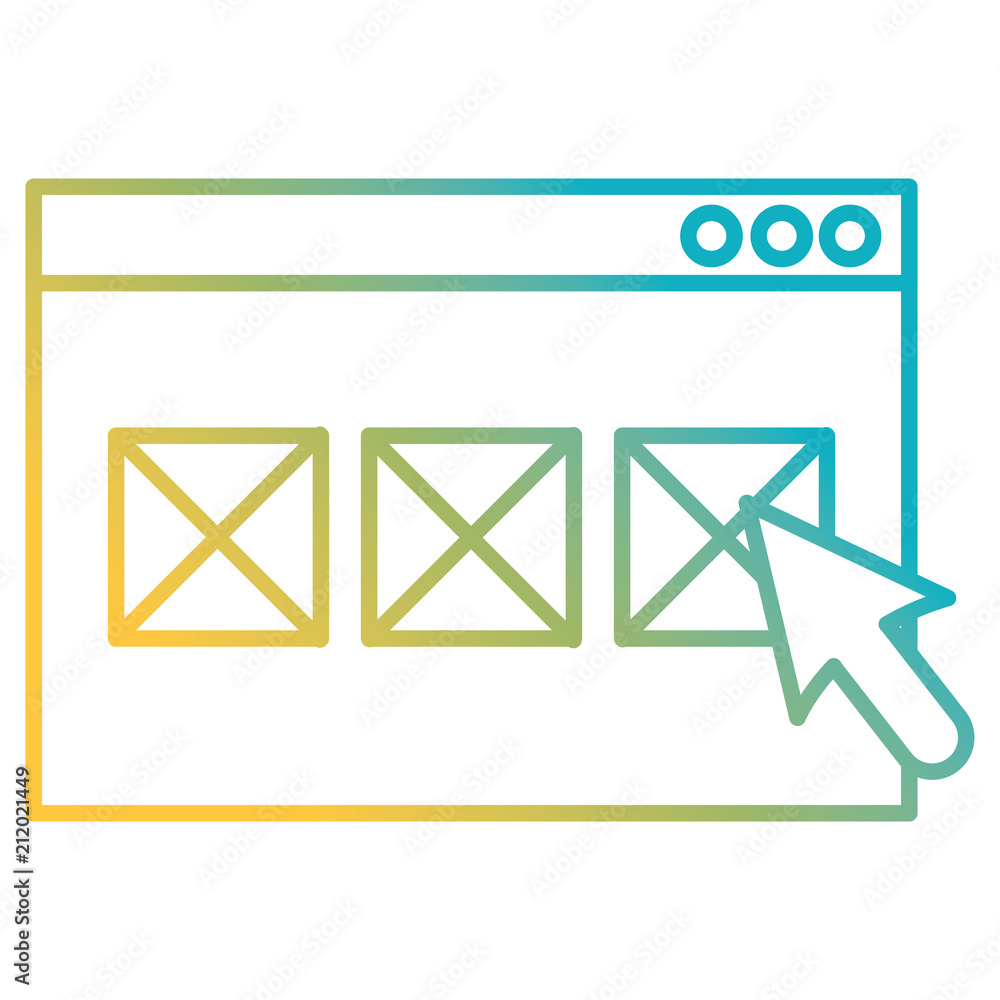 Poster webpage with mouse arrow
