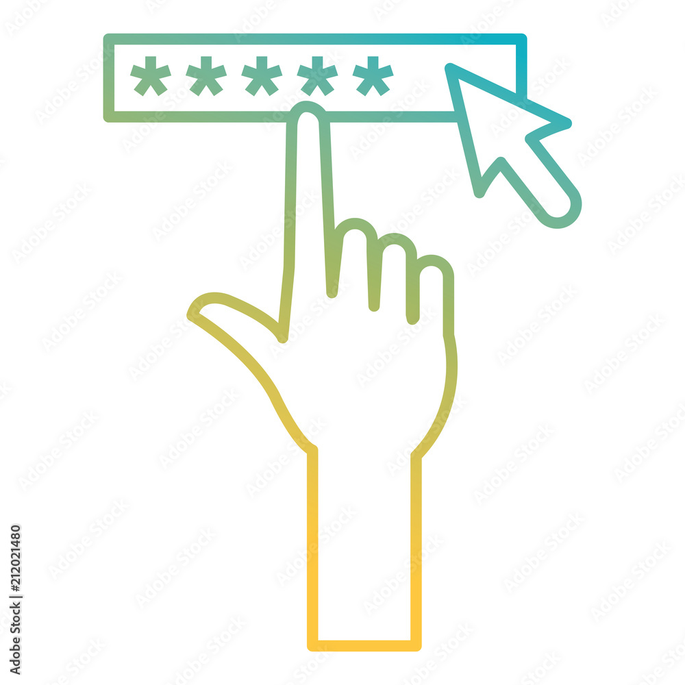 Poster hand index with security password access
