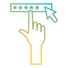 hand index with security password access