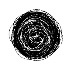 abstract circle hand drawn vector