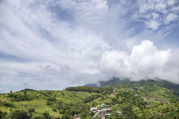 Fototapeta na wymiar Clouds and sky in mountain