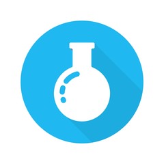 flask logo. laboratory icon. chemical symbol. vector eps 08.