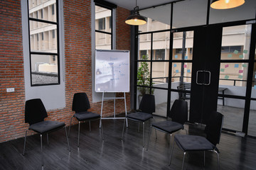 Business concept. Business people are meeting in the office. Businessmen presenting works at the meeting.
