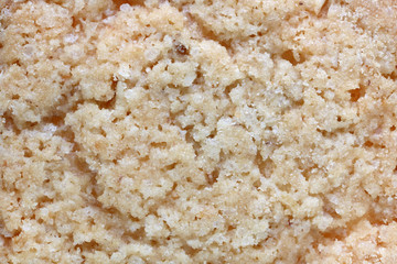 Oatmeal cookies are covered with sweet sugar icing