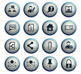 forum interface icon set