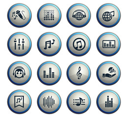 musical icon set