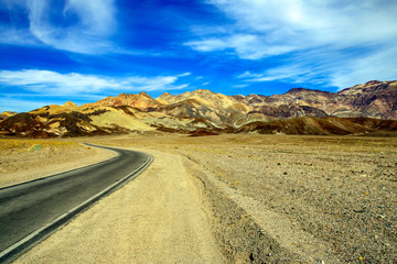 Road through death valley