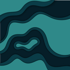 Abstract blue wavy background.