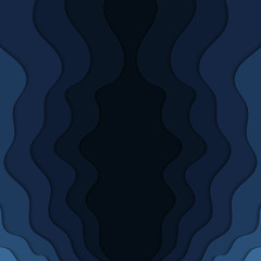 Abstract blue wavy background.
