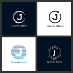 Letter J Logo Set Design