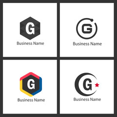 Letter G Logo Set Design