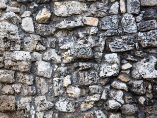 Wall of stones as an abstract background