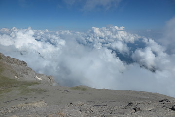 auf dem gipfel vom olymp in griechenlad
