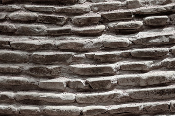 Wall of stones as an abstract background