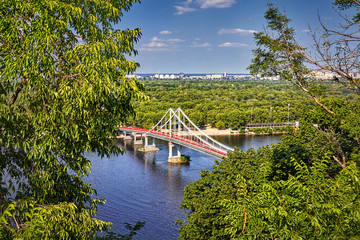 Walking bridge in the Kiev