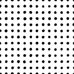 Seamless pattern of dots of irregular shape.