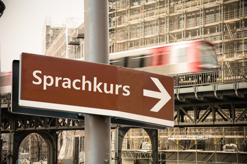 Schild 302 - Sprachkurs