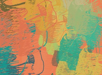 Abstract painting on canvas. Hand made art. Colorful texture. Modern artwork. Strokes of fat paint. Brushstrokes. Contemporary art. Artistic background image.