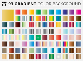 Set of 93 square gradient color backgrounds