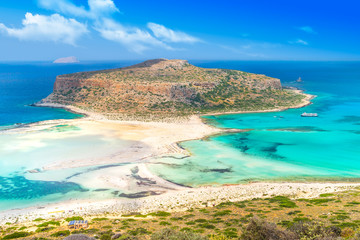 Tropical beach. Balos lagoon, Crete, Greece.
